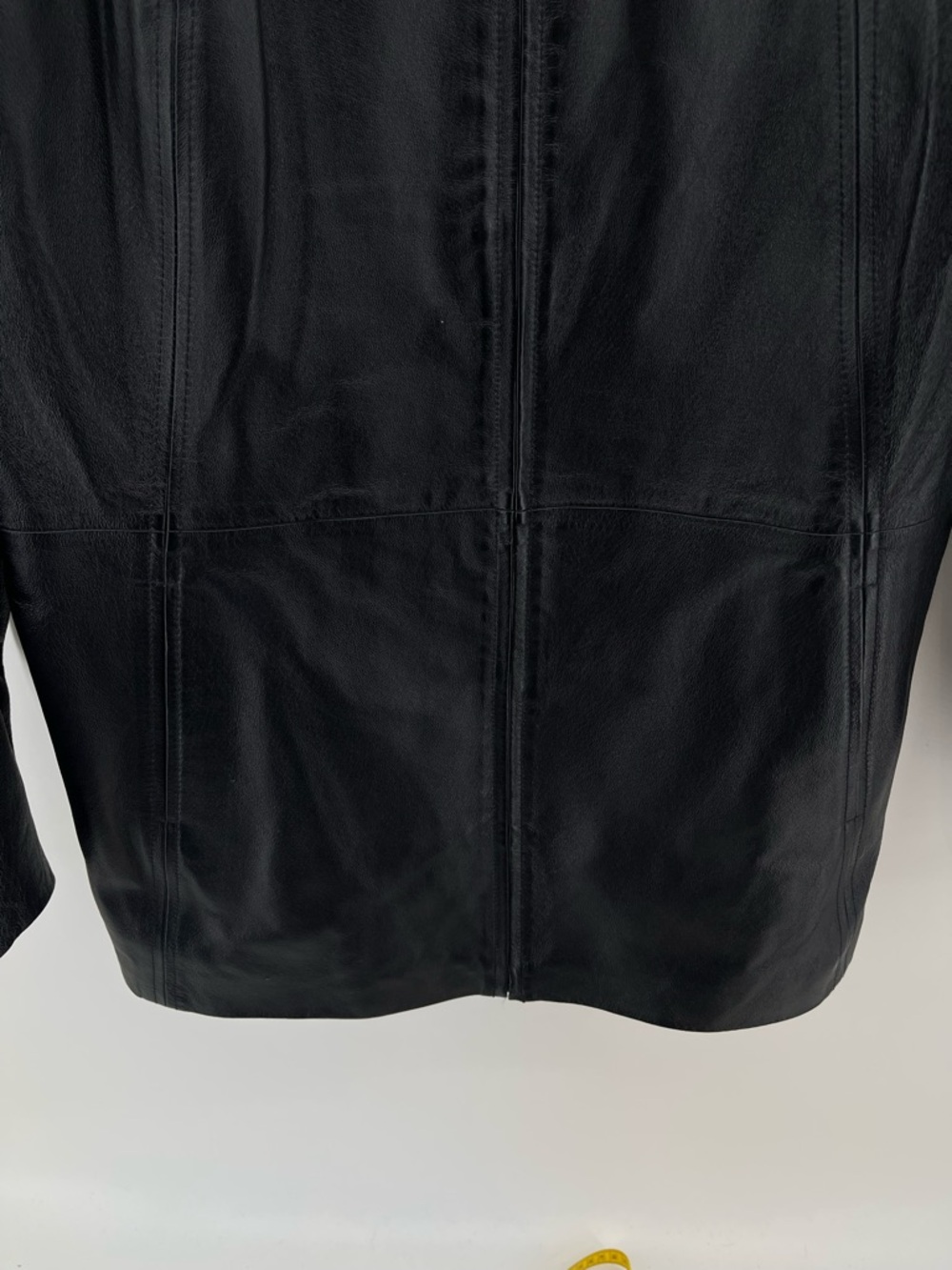 Worthington Women's Black Leather Zip-Front Jacket XL Business Contemporary - Picture 3 of 9
